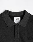 Y-3 Men's Long Sleeve Polo Grey