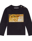 Versace Baby Unisex Silk Tee Black