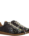 Maison Margiela Men's Painted Sneakers Brown