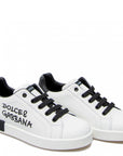 Dolce & Gabbana Boys Graphic Logo Print Trainer White