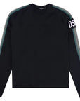 Dsquared2 Men's Side Line Crewneck Sweatshirt Black