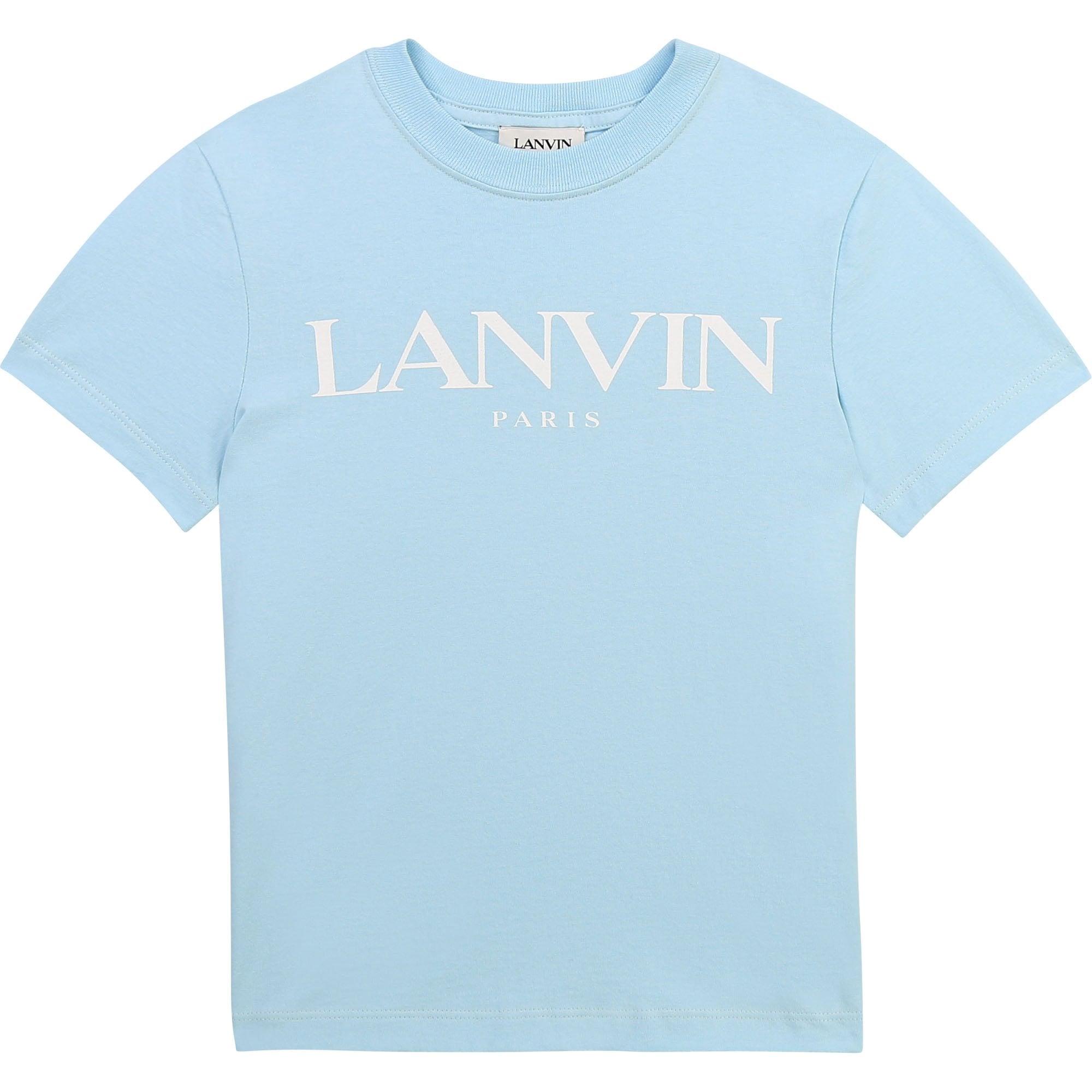 Lanvin Boys Logo T-shirt Blue