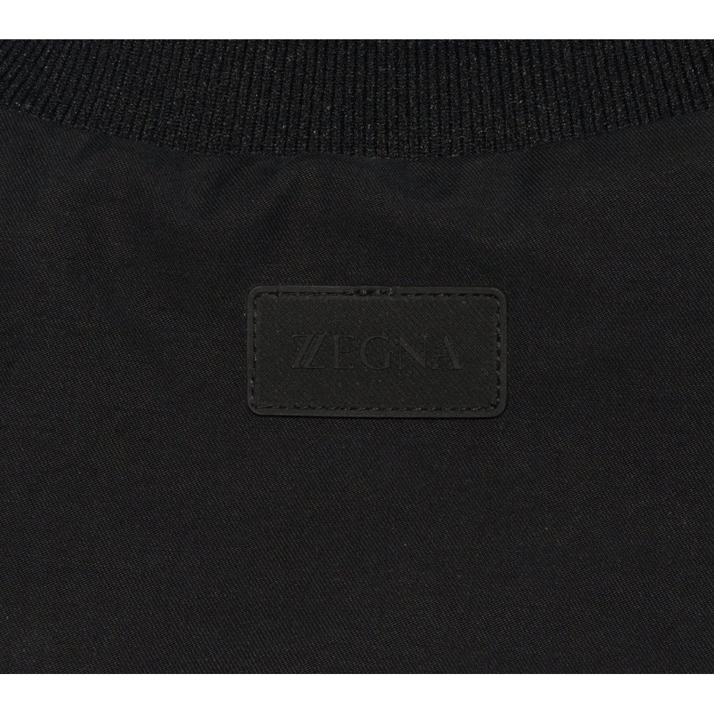 Z Zegna Men&#39;s Plain Jacket Black