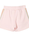 Lanvin Girls Side Stripe Sweat Shorts Pink