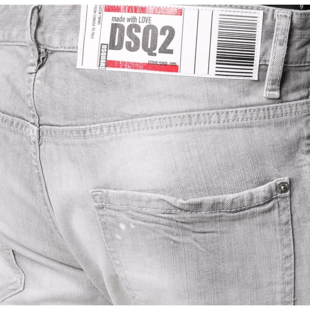 Dsquared2 Men&#39;s Patchwork Skinny Jeans Grey