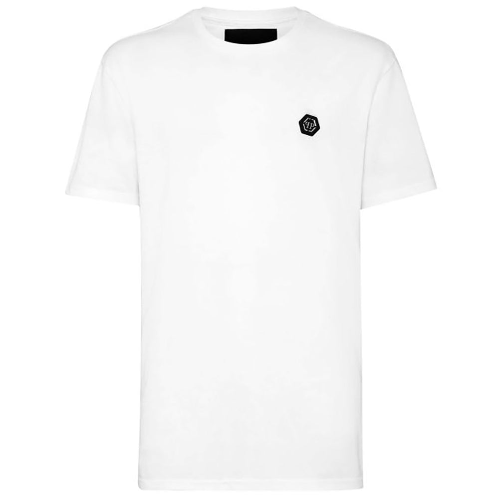 Philipp Plein Men&#39;s &quot;SS&quot; Logo T-Shirt White