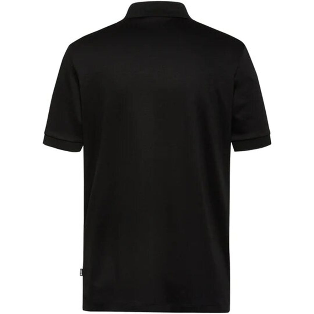 Hugo Boss Mens Zip Polo Shirt Black