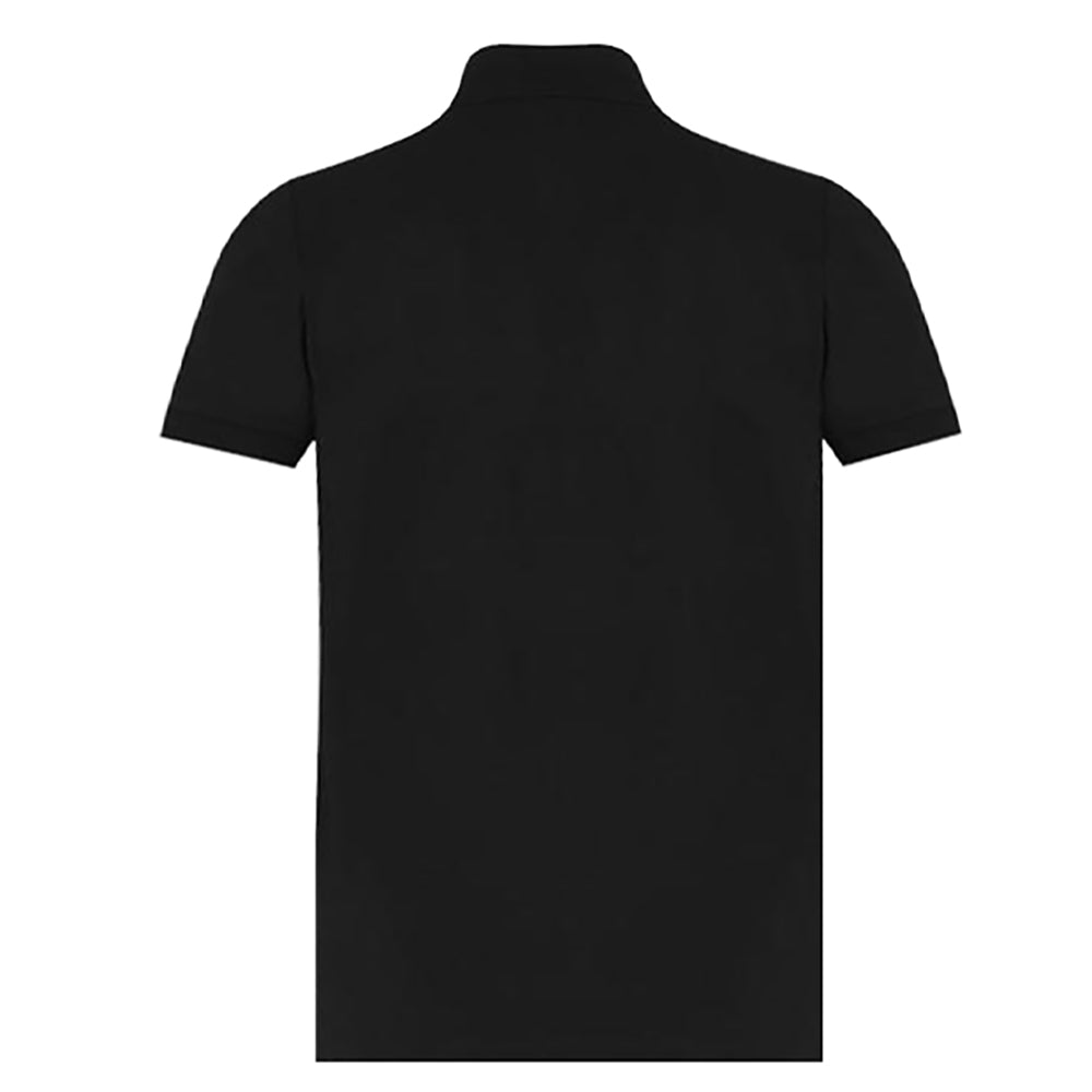 Moschino Boys Logo Panelled Polo Black