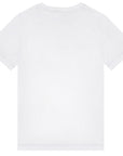 Versace Boys Logo Embroidered T-Shirt White