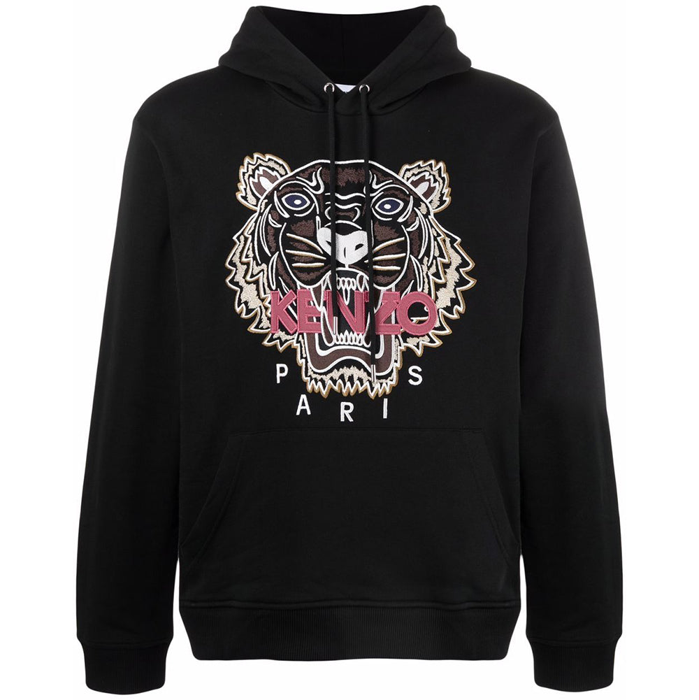 Kenzo Men&#39;s Tiger Hoodie Black