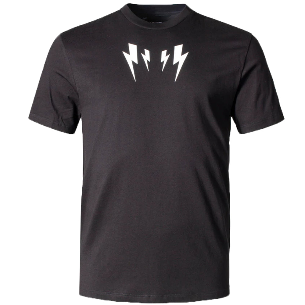 Neil Barrett Mens Mirrored Bolt T-shirt Black