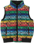 Moschino Boys Reversible Padded Gilet Black