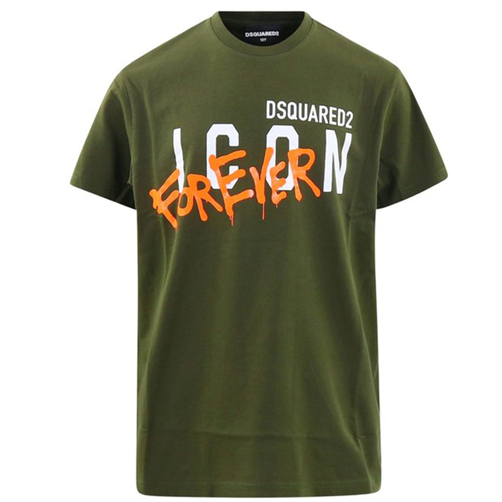 Dsquared2 Boys Icon T-shirt Green