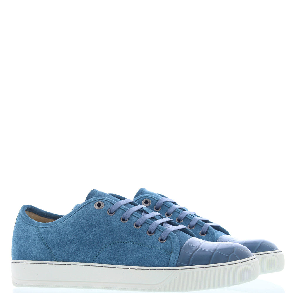 Lanvin - Mens Crocodile Embossed DBB1 Sneakers Blue