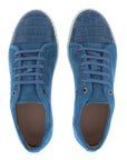 Lanvin - Mens Crocodile Embossed DBB1 Sneakers Blue