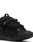 Lanvin - Mens low-top Curb zig zag-laces sneakers Black