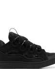 Lanvin - Mens low-top Curb zig zag-laces sneakers Black