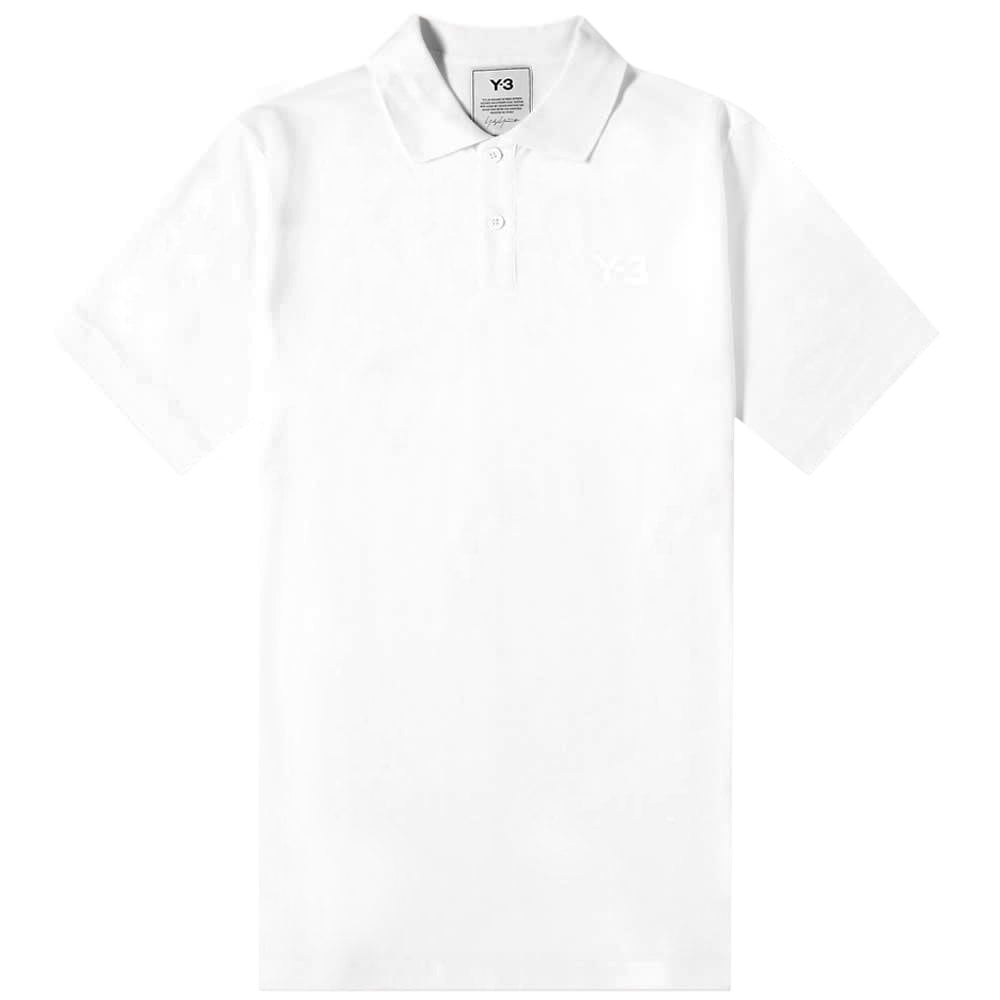 Y-3 Mens Classic Polo White