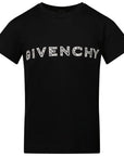 Givenchy Girls 4G Logo T-shirt Black