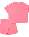 Moschino Girls T-shirt and Shorts Set Pink