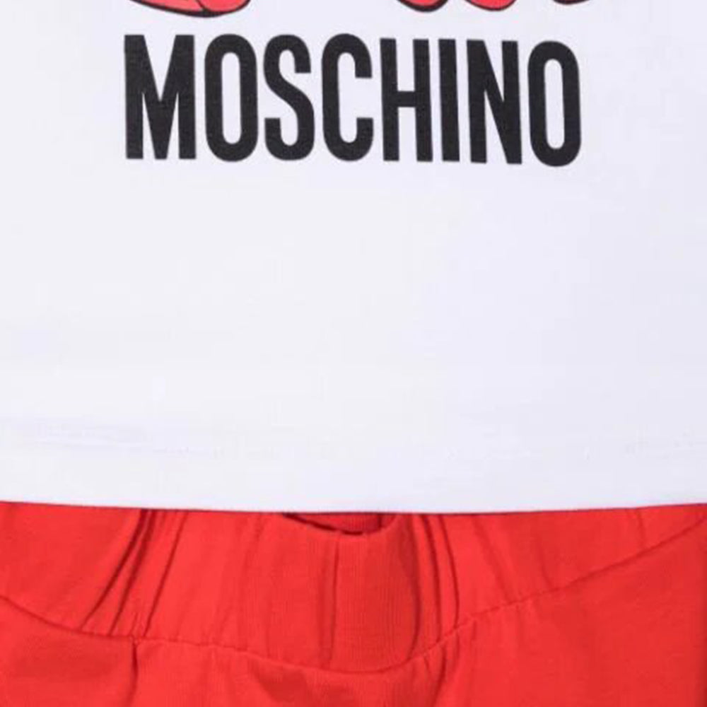 Moschino Girls T-Shirt &amp; Shorts Set White