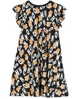 Moschino Girls All-Over Print Dress Black