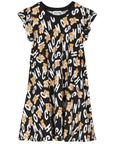 Moschino Girls All-Over Print Dress Black