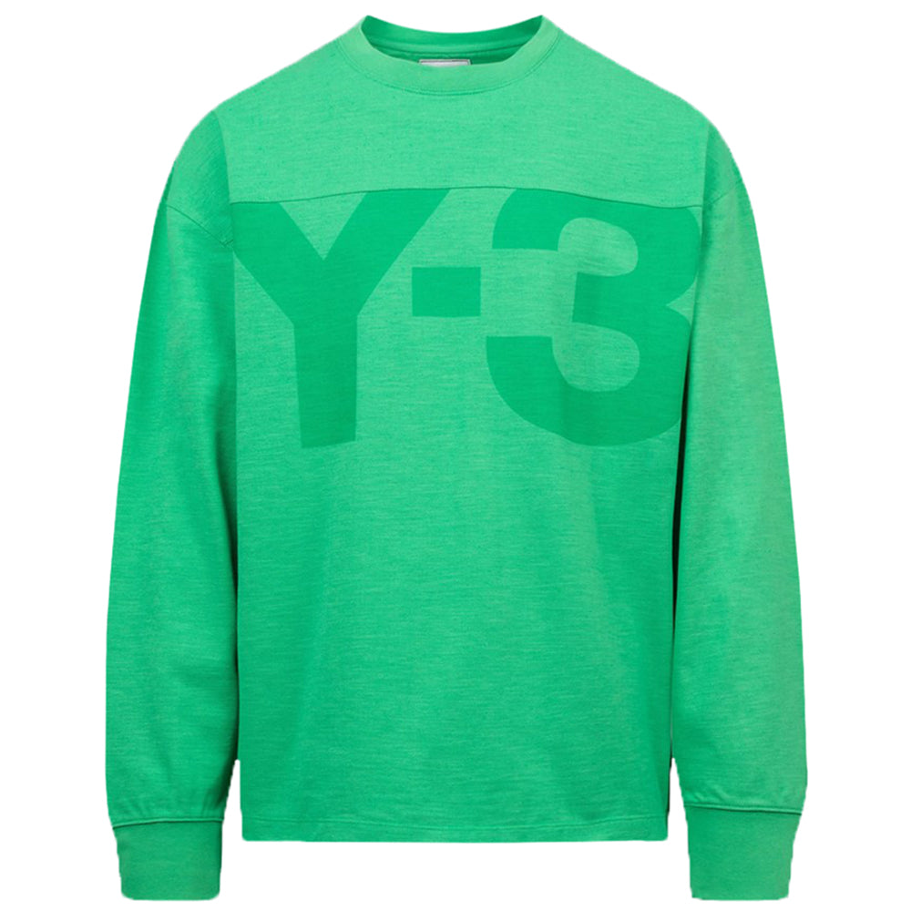 Y-3 Mens Logo Sweater Green