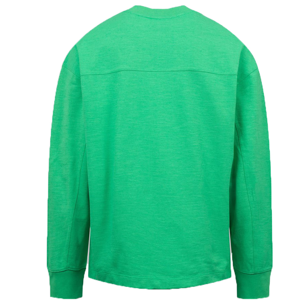 Y-3 Mens Logo Sweater Green