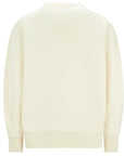 Y-3 Mens Chest Logo Sweater Cream