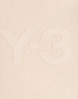 Y-3 Mens Chest Logo Hoodie Cream