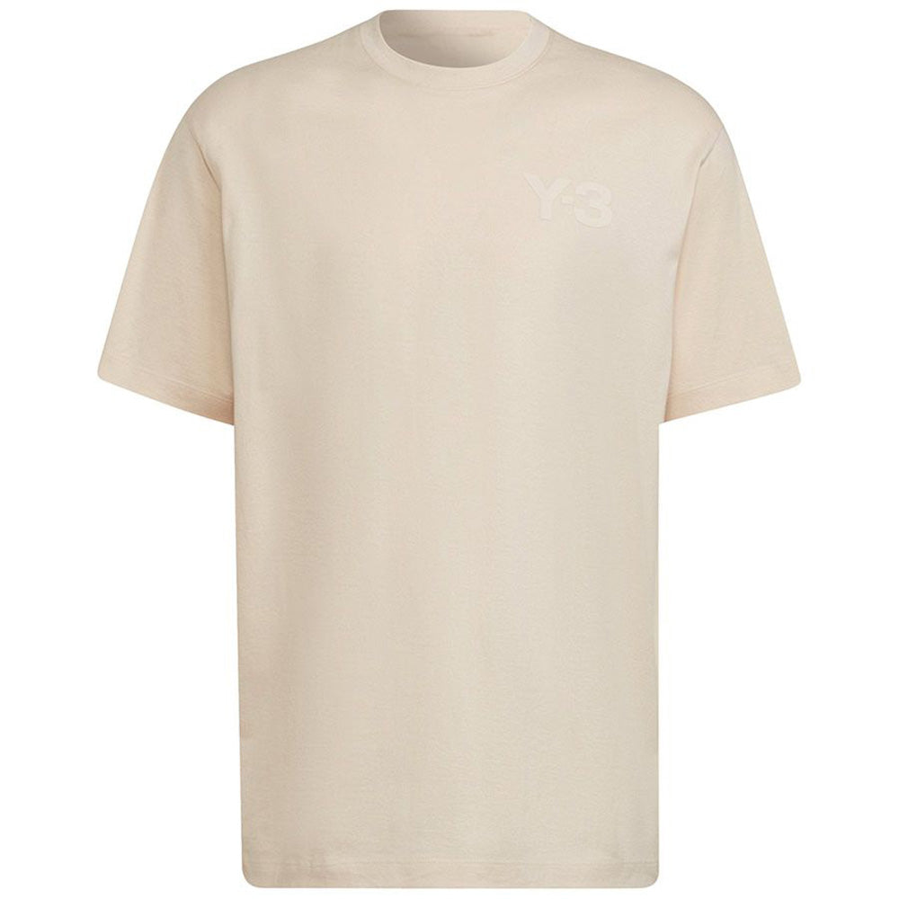 Y-3 Mens Chest Logo T-shirt Beige