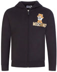 Moschino Boys Noughts & Crosses Print Hoodie Black