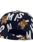 Moschino Boys All-Over Print Logo Baseball Cap Black