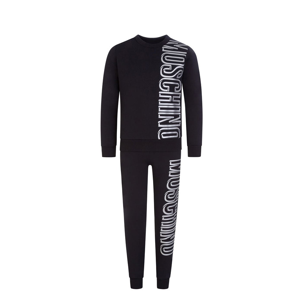 Moschino Boys Down Logo Tracksuit Black