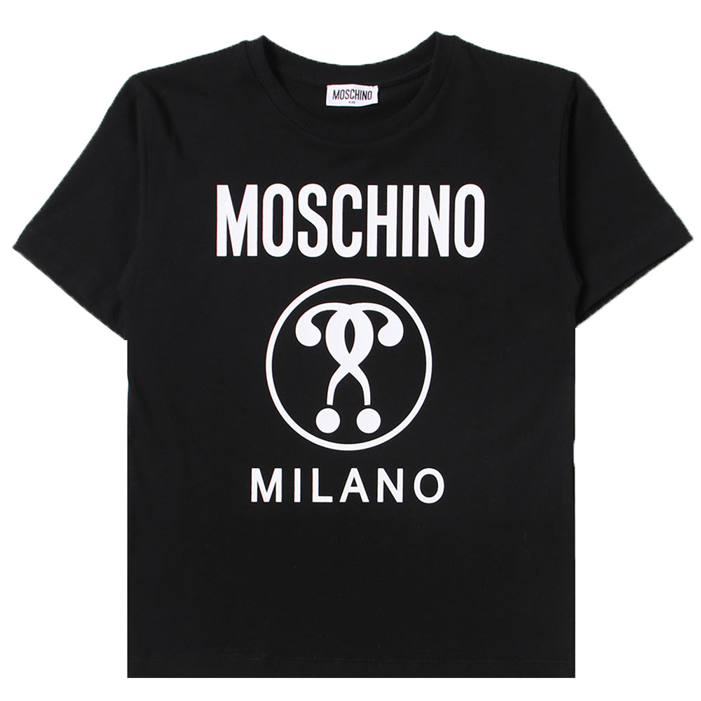 Moschino Unisex Kids Logo T-shirt Black