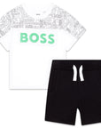 Hugo Boss Baby Boys T-shirt And Shorts Set Black