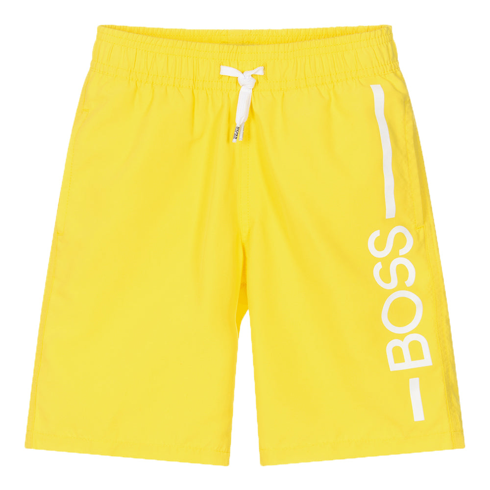 Hugo Boss Boys Swim Shorts Yellow