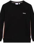 Hugo Boss Kids Classic Chest Logo Sweater Black