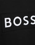 Hugo Boss Boys Embossed Logo Sweater Navy