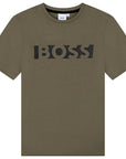 Hugo Boss Boys Logo T-shirt Green