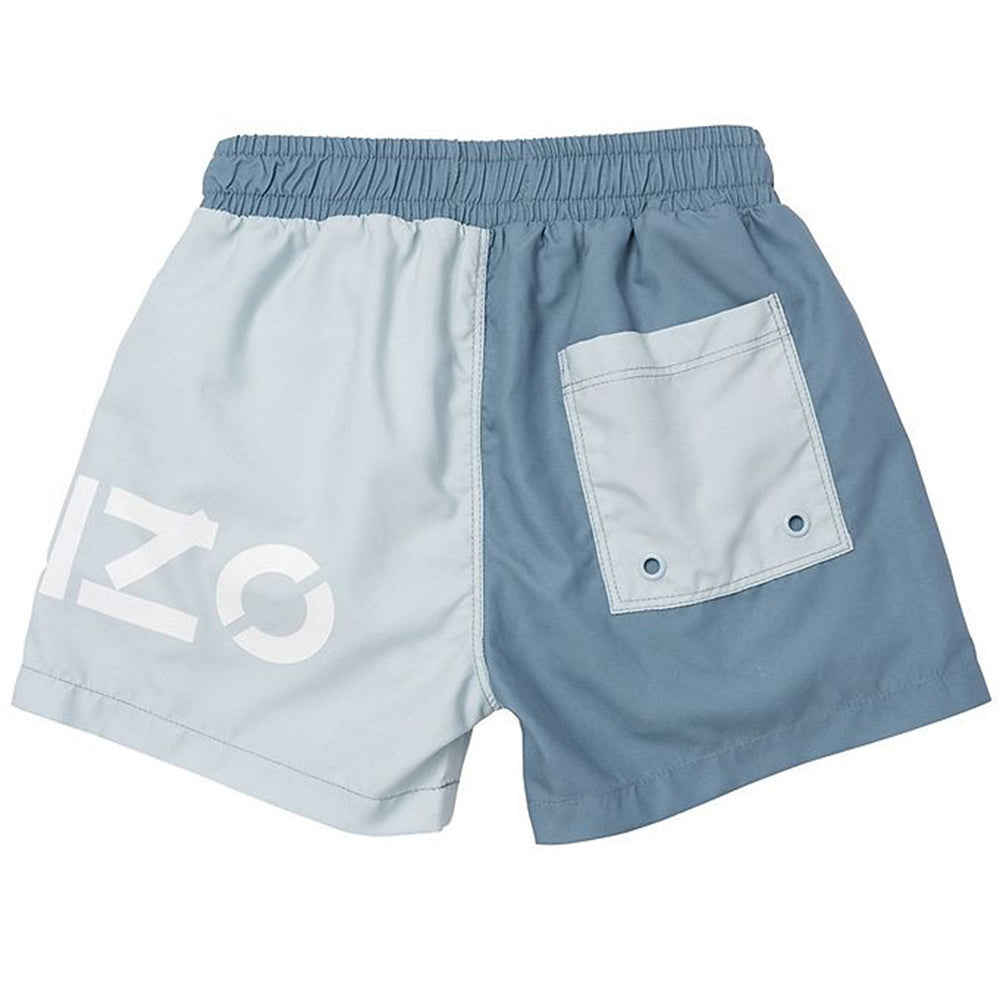 Kenzo Boys Logo Swim Shorts Blue