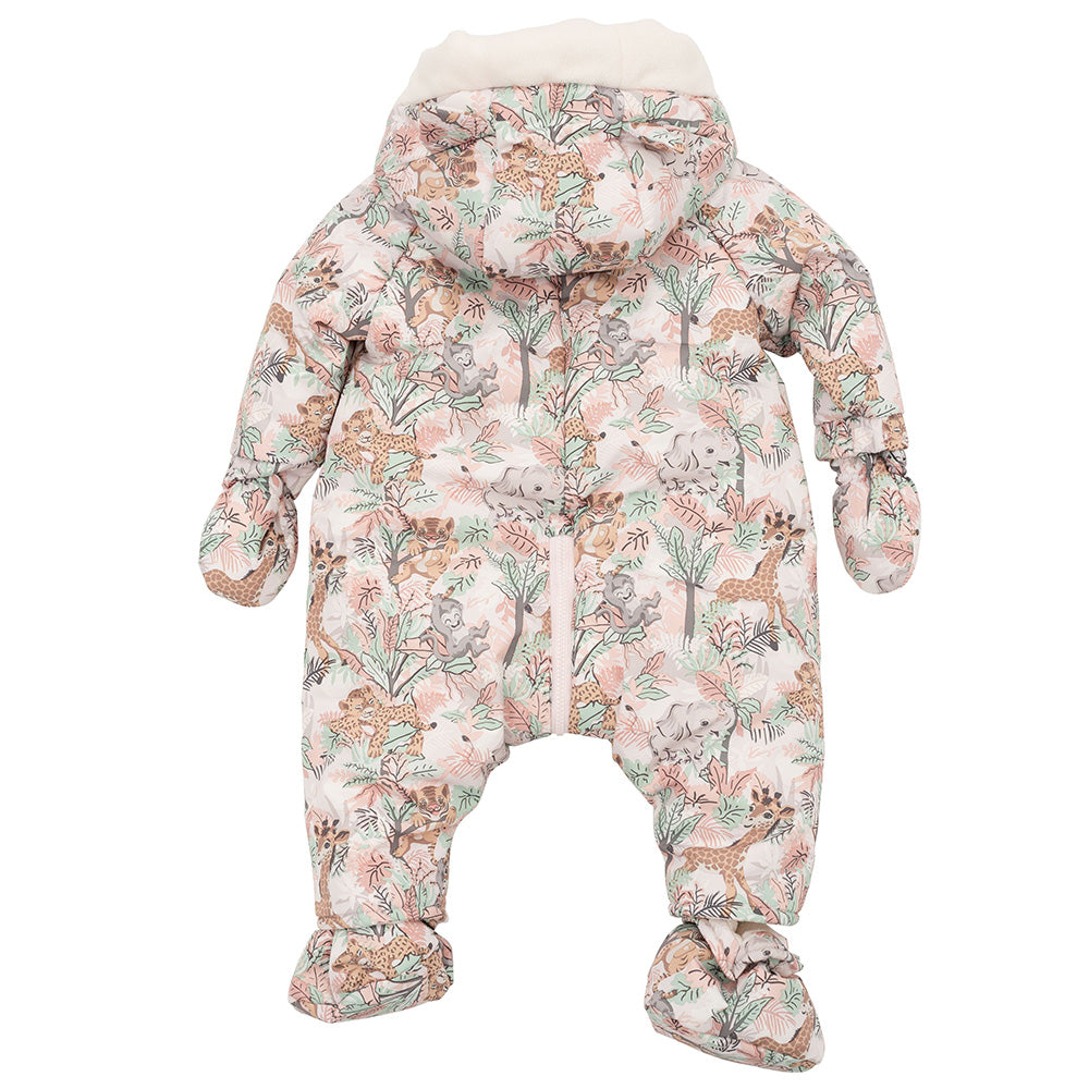 Kenzo Baby Girls Animal Print Snowsuit Pink