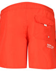 Replay Mens Logo Swim Shorts Orange