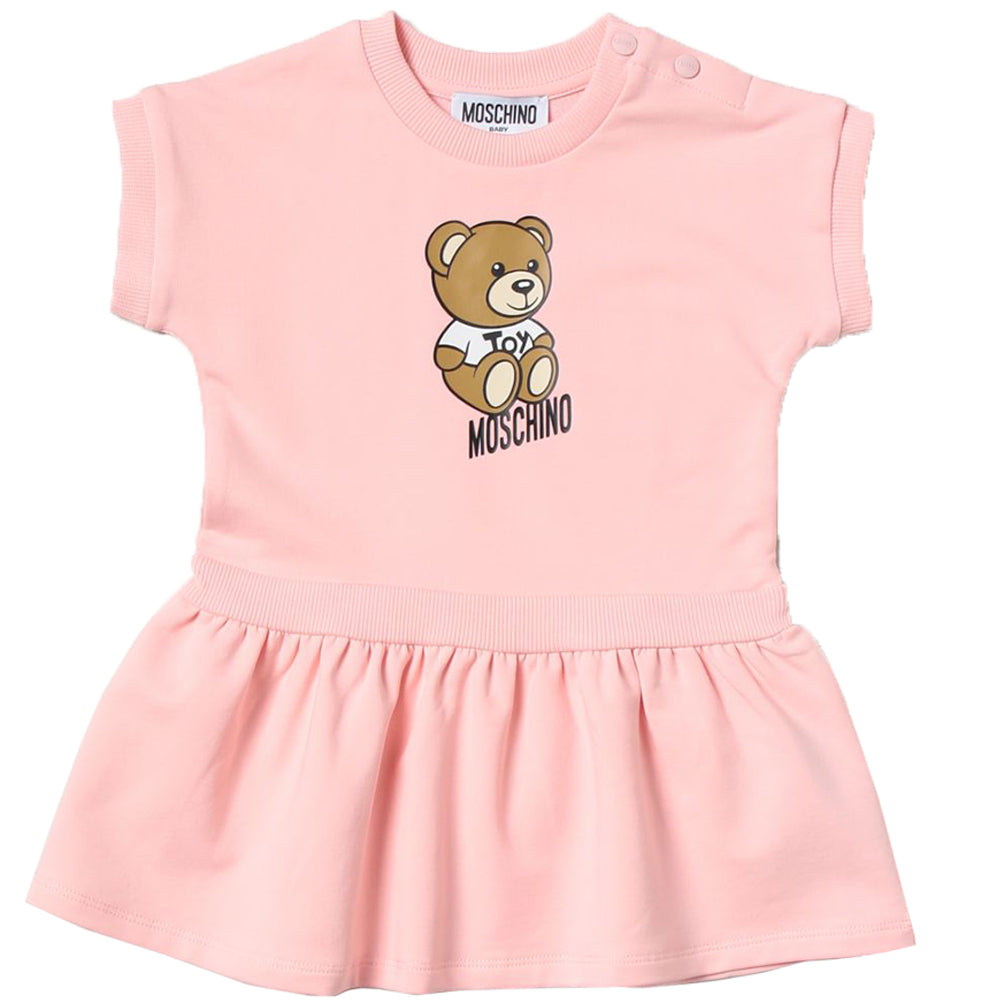 Moschino Baby Girls Teddy Sweat Dress Pink