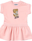 Moschino Baby Girls Teddy Sweat Dress Pink