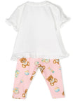 Moschino Baby Girls T-shirt & Leggings Set White