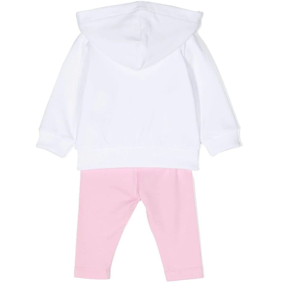 Moschino Baby Girls Hoodie &amp; Joggers Tracksuit White