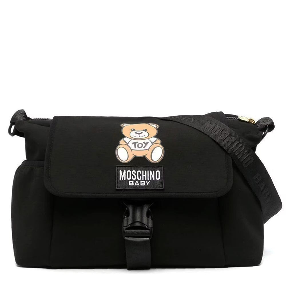 Moschino Kids Teddy Bear Changing Bag Black