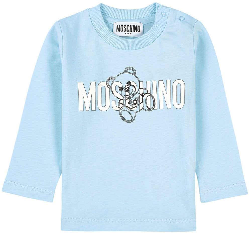 Moschino Baby Boys Long Sleeve T-shirt Blue